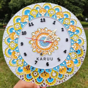 Handcrafted Mandala Wall Clock