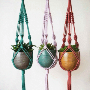 Handmade Macrame Plant Hanger – Set of 3